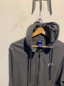 Nike Gray Zip-Up Hoodie