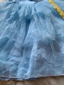 Baby Blue Ruffle Tulle Gown