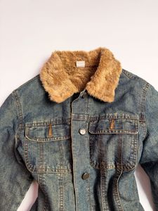 Fur Trim Denim Jacket