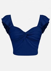 Ruffle Trim Bikini Top