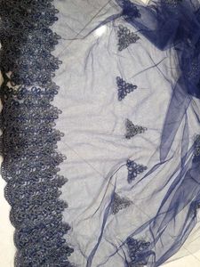 Embellished Navy Blue material