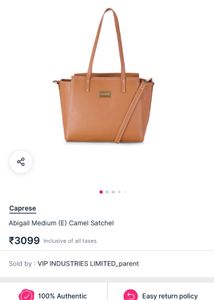 Caprese Abigail Medium Camel Satchel