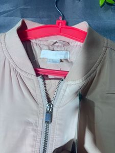 H&amp;M Light Pink Bomber Jacket