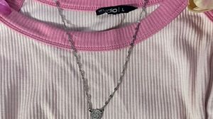 Cute Pink &amp; White Ribbed Tank Top