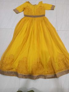 Beautiful Yellow Ethnic Gown