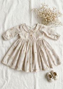Boho Floral Striped Dress