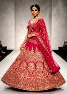 Stunning bridal magentaLehenga Choli