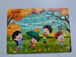 Indian season puzzle set of 4