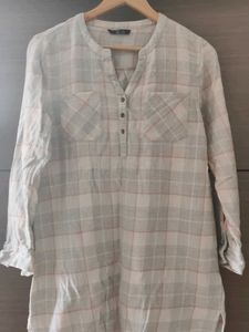 Chic Plaid Tunic Top