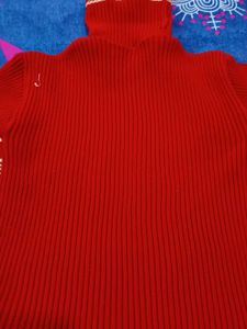 Red Turtleneck Sweater