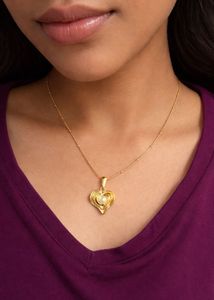 Heart Pearl Pendant Necklace