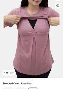 Comfortable Maternity Top - Pink