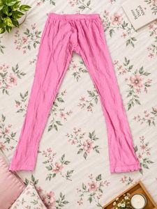 Vibrant Pink Crinkled Palazzo Pants