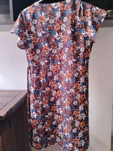 Knee Length Brown Frock.