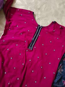 Elegant Pink Kurta with salwar