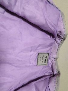 Trendy Cute Lilac Puffer Warm Jacket
