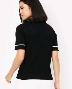 Chic Black Polo T-Shirt