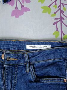 High-Waisted Skinny Blue Jeans
