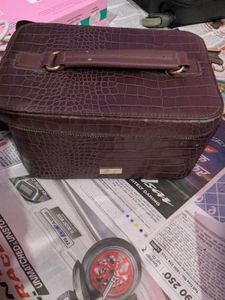 Stylish Croco Vanity Bag