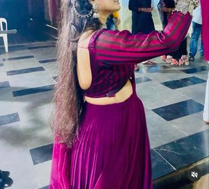 Elegant Purple Lehenga Choli Set