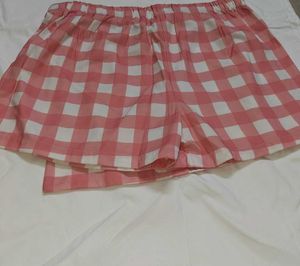 Pink Gingham Skirt