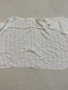 Cream Cable Knit coverup