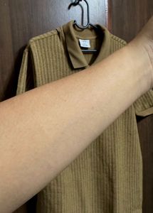 Mango Man Men's Brown Polo Shirt