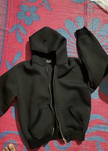 Black Zip-Up Hoodie
