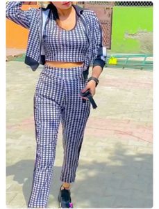 Houndstooth Print Co-ord Set