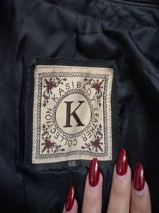 Classic Black Leather Blazer