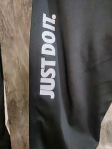 Nike Black Track Pants - 'Just Do It'
