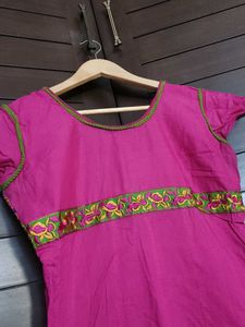 Beautiful Pink Embroidered Kurta