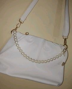 Clutch with Pearl Handle