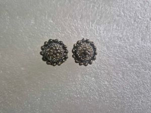 Antique Oxidized Silver Earrings