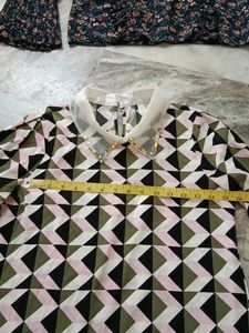 Chic Floral &amp; Geometric Print Tops