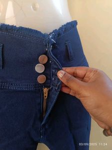 New Unused Dark Blue Denim Jeans