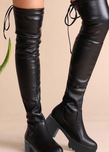 Black Above Knee Boots