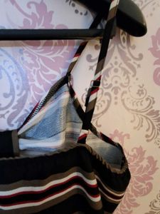 Striped dress with Bow Detail
