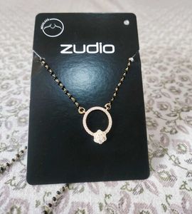 ✨ Zudio Elegant Black &amp; Gold Mangalsutra Necklace
