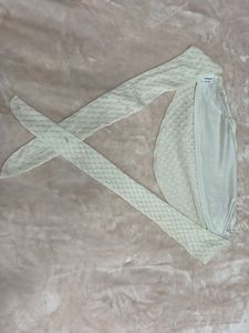Textured Backless Bandeau Top