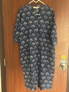 Blue Printed Kurta