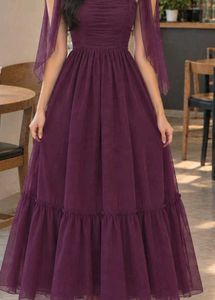 Elegant Purple Maxi Dress