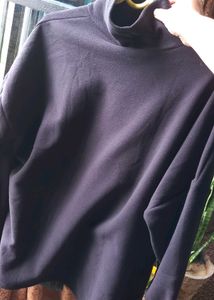 Classic Black Turtleneck Pullover