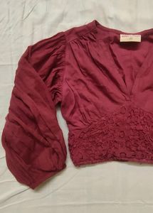 Crop Top With Crochet