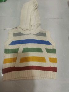 Cozy Striped Hooded Vest
