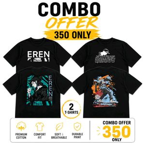 Anime Graphic T-Shirt Combo Offer