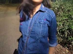 Stylish Blue Denim Shirt fitted