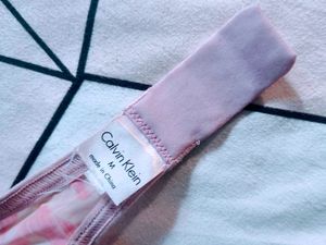 Calvin Klein Pink Marble Sports Bra