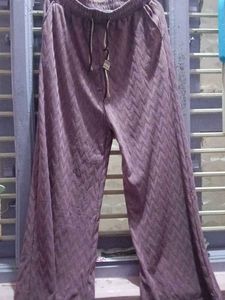 Stylish Chevron Pattern Palazzo Pants