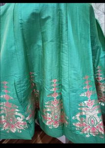 Semi Stitched Banarasi Lehenga